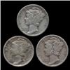 1931P/D/S Mercury Dimes Hi Grade Set of 3 (COI-8464)