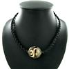 Tibet Agate Bead Nickel Pendant Choker Necklace (ANT-1318)