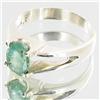 Image 2 : 22.91ctw Colombian Emerald Sterling Ring (JEW-2754)