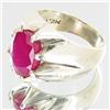 Image 2 : 74.13ctw Mozambique Ruby Sterling Ring (JEW-2729)