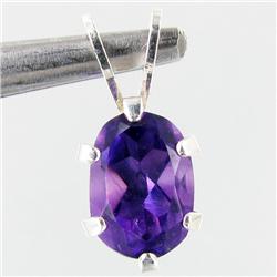 1.86ctw Amethyst Sterling Pendant (JEW-2670)