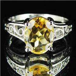 12.88ctw Citrine Sterling Ring (JEW-2882)