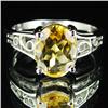 Image 1 : 12.88ctw Citrine Sterling Ring (JEW-2882)