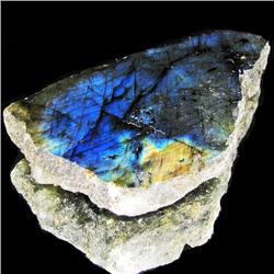 305.80ct Labradorite Polished Slab Peacock Colors (GEM-30337)