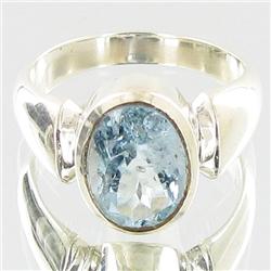 34.45ctw Aquamarine Sterling Ring (JEW-2804)