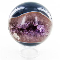 3190ct Crystal Agate Amethyst Sphere (MIN-000085)
