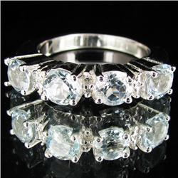 28.32ctw Blue Topaz Sterling Ring (JEW-2876)