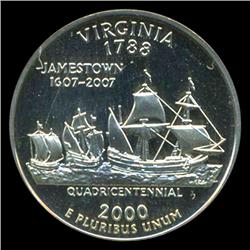 2000S Virginia 25c Proof Quarter Graded PR69 DCAM (COI-5419)