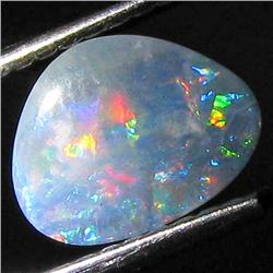 0.55ct Australian Black Opal Doublet Full Fire (GEM-31420)