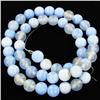 Image 1 : 165ct Blue Lace Agate Small Bead Strand 16" (JEW-3000)