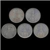Image 2 : 1934A/D/F/G/J Nazi Germany 5 Mark Hi Grade 5 Pcs (COI-8196)