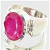 Image 2 : 53.71ctw Mozambique Ruby Sterling Ring (JEW-2765)
