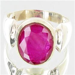 51.17ctw Mozambique Ruby Sterling Ring (JEW-2766)