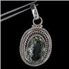 64ctw Green Amethyst Silver Pendant Appr Est $12k (JEW-2461)