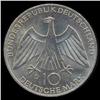 Image 1 : 1972D Germany Silver 10 Mark MS65 (COI-8540)