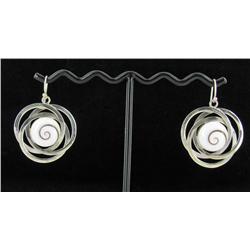 Sterling Shell Earrings (JEW-1386)