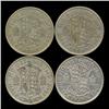 Image 2 : 1940 Britain Silver 1/2 Crown VF/XF 4pcs (COI-8879)