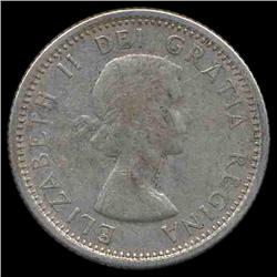 1964 Canada 10c XF Speared R Error (COI-8596)