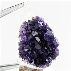 82.70ctw Uruguay Amethest & Silver Pendant (JEW-3021)