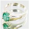 Image 2 : 23.84ctw Colombian Emerald Sterling Ring (JEW-2751)