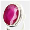 Image 2 : 112.74ctw Mozambique Ruby Sterling Ring (JEW-2758)