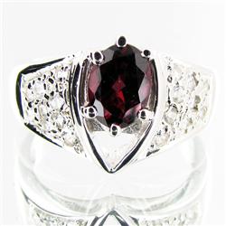 19.43ctw Garnet Sterling Ring (JEW-2895)