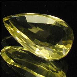 11.16ct Untreated Natural Lemon Citrine Pear (GEM-31932)