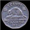 Image 2 : 1953 Canada 5c Hi Grade RARE Variety (COI-7924)