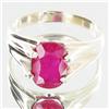 Image 1 : 22.5ctw Mozambique Ruby Sterling Ring (JEW-2716)