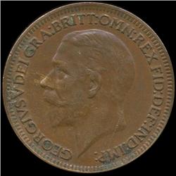 1928 Britian 1/4p AU+ (COI-8874)