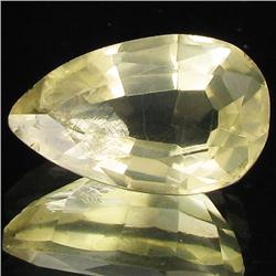 14.80ct Untreated Natural Lemon Citrine Pear (GEM-31910)