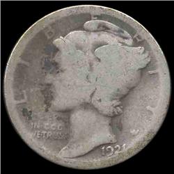 1921D Mercury Dime Circulated (COI-8355)
