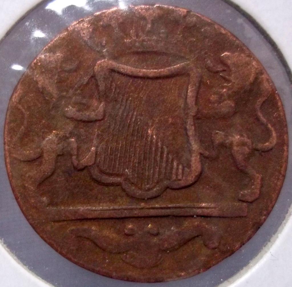 1790 VOC colonial 1cent coin, Gelderland variety