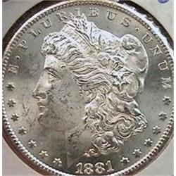 1881-CC Morgan Dollar MS63