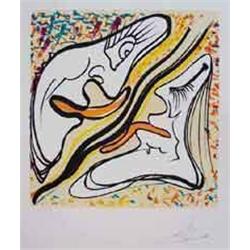 Dali "Hallucinogenic Embrace" 1974 Lithograph Hand Signed