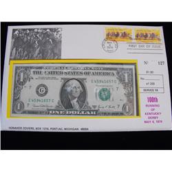 $1 FIRST DAY ISSUE WITH STAMPS 1969 D