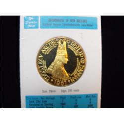 SILVER WITH 22KT PLATE ARCHDIOCESE  PROOF 1 OUNCE