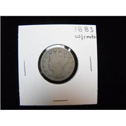1883 WITH CENT LIBERTY NICKEL