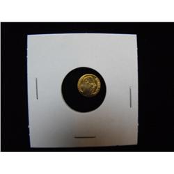 MEXICO WEDDING GOLD TOKEN 1865