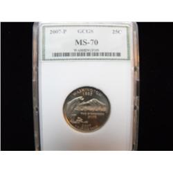 2007 STATE QUARTER MS 70