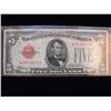 Image 1 : *** STAR *** $5 RED SEAL 1928 C TOUGH NOTE!!!