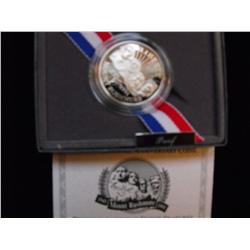 US MT RUSHMORE1991 PROOF HALF PAPERS AND BOX