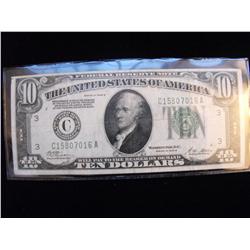 $10 REDEEMABLE IN GOLD 1928 FRN