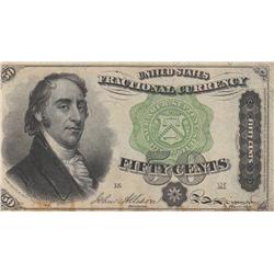 GREEN SEAL! FRACTIONAL FIFTH ISSUE 50 CENTS