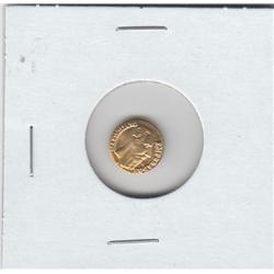 MEXICO WEDDING GOLD TOKEN 1865