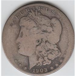 BETTER DATE 1903 S $1 MORGAN SILVER DOLLAR
