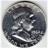 Image 1 : PROOF SILVER FRANKLIN HALF 1962