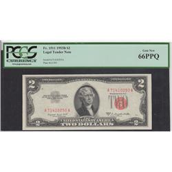 GEM $2 RED SEAL PCGS PPQ 66 1953 B