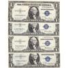 Image 1 : 4 HIGH GRADE 1935 $1 SILVER CERTIFICATES
