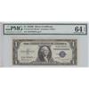 Image 1 : $1 1935 H SILVER CERTIFICATE EJ BLOCK PMG UNC 64 EPQ